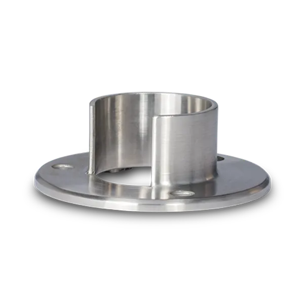 Muurbevestiging t.b.v. handrail rond RVS 304 Ø48,3mm