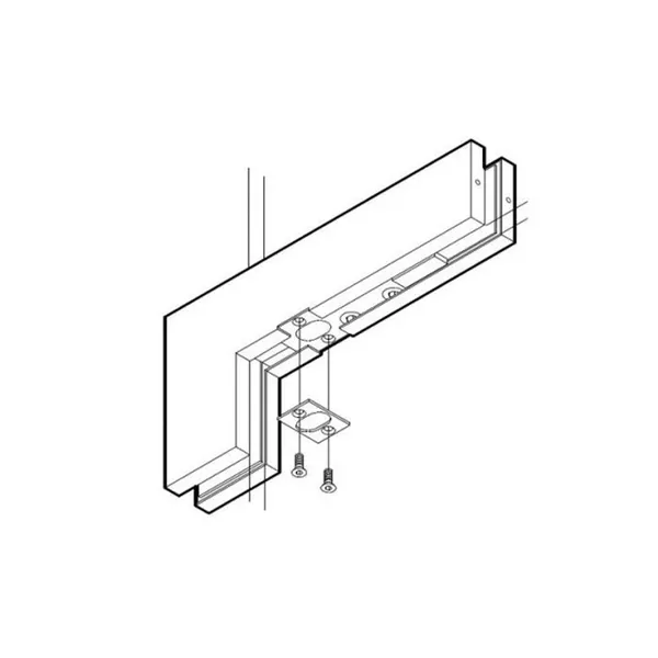 Tegenslotkast aluminium geanodiseerd