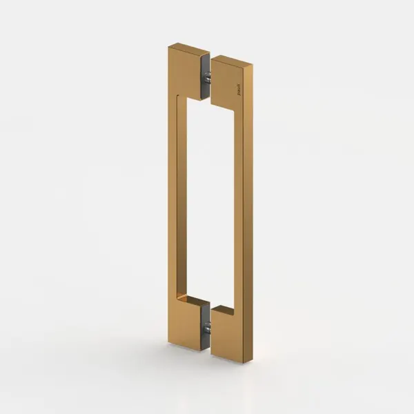 Rechthoekige greep TL 260mm hoh 220mm Goud-Brons geborsteld