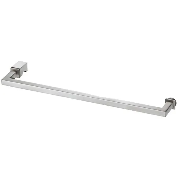 Vierkante handdoekstang met vierkante knop RVS