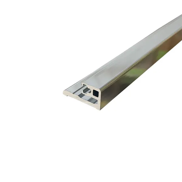 Aanslagprofiel voor doucheprofiel op muur aluminium naturel 2500mm
