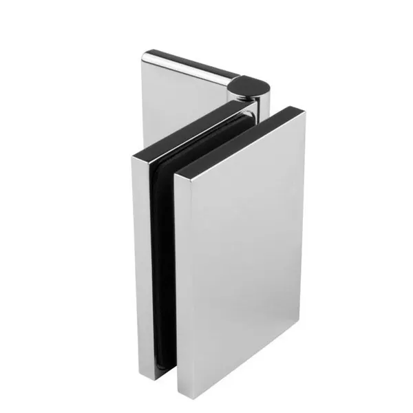 Wandklem met montageplaat instelbaar 60°-100° glans chroom