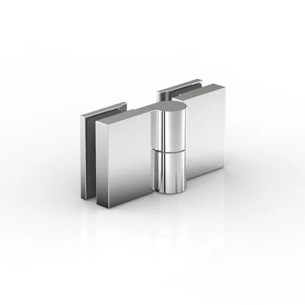 Nivello douche liftscharnier glas-glas 180° DIN R met tegenplaat mat chroom