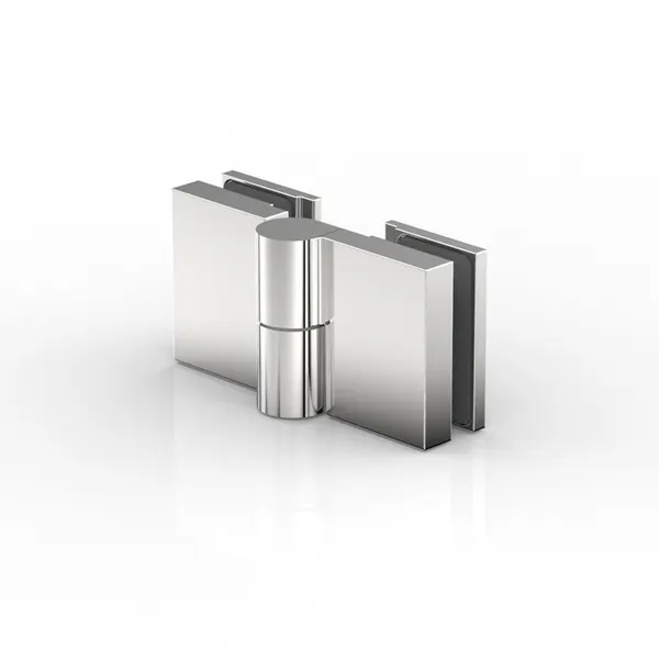 Nivello douche liftscharnier glas-glas 180° DIN L met tegenplaat mat chroom