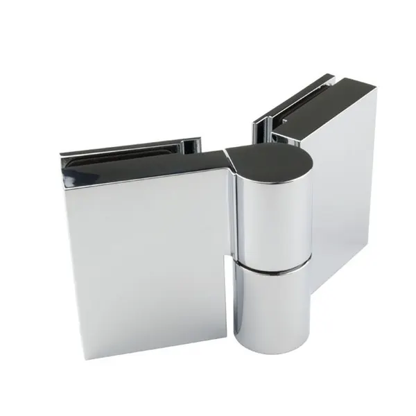 Nivello douche liftscharnier glas-glas 135° DIN R met tegenplaat mat chroom