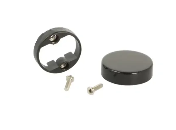 Afdekplaat (voorzijde) Ø30mm rond tbv 661501720/721/722 per stuk, zwart