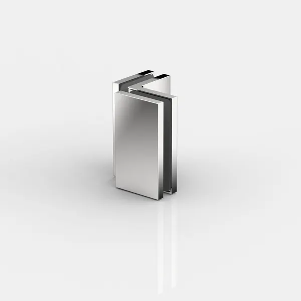 Pontere+ hoekverbinder glas-glas 90° glans chroom