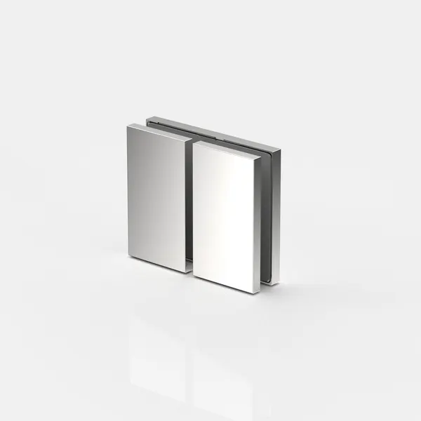 Pontere+ langsverbinder glas-glas 180° glans chroom