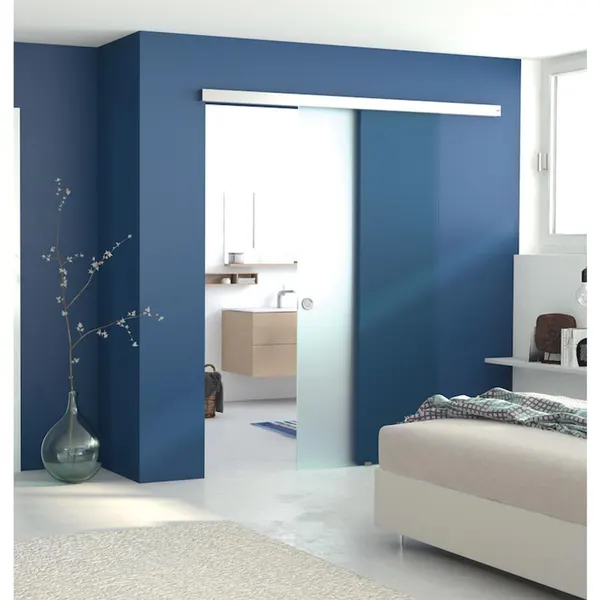 Schuifdeursysteem Muto Comfort L80 plafond montage excl. Softclose lengte 2880mm RVS Look